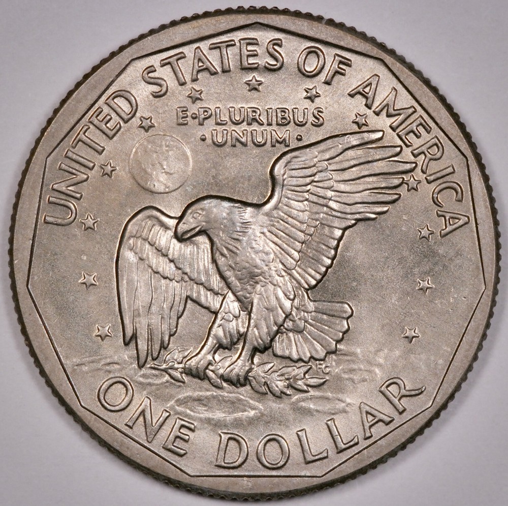 $1 1981 D SBA, lightly toned, Uncirculated UNC (E124)