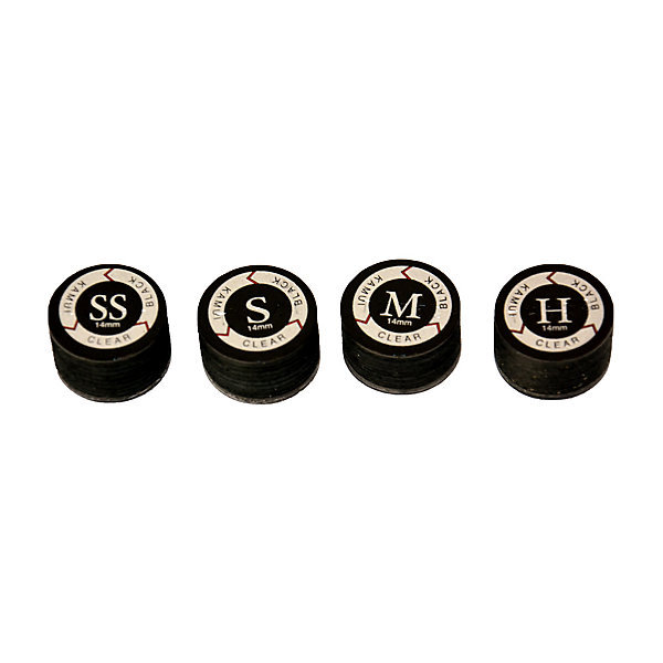 GENUINE KAMUI BLACK CLEAR 14 MM CUE TIPS