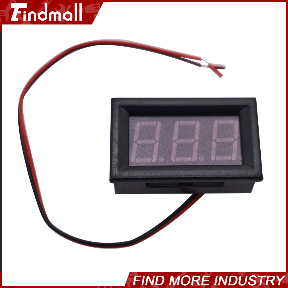 3× DC 4.5-30V Blue LED 3Digital Display Voltage Meter Voltmeter Panel Motorcycle