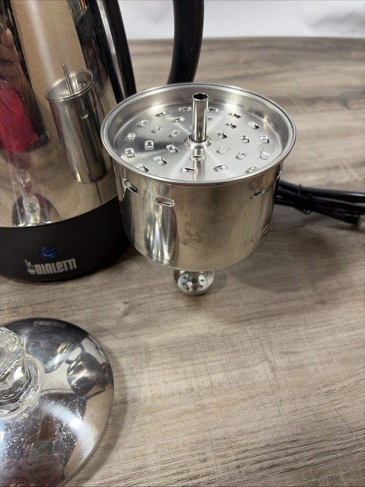 Bialetti DK04B 4 Cup Coffee Pot Percolator - Intertek 35009 Used Twice