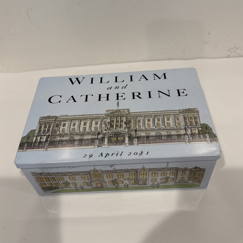 William and Catherine 29 April 2011 Commemorative Shortbread Cookie Tin