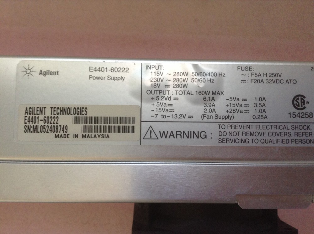 Agilent HP E4401-60222 Power Supply