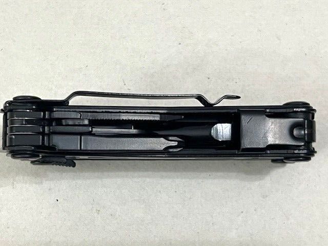 Flissa Multitool Plier Black FOLDING Pocket Tools WITH Sheath - Excellent