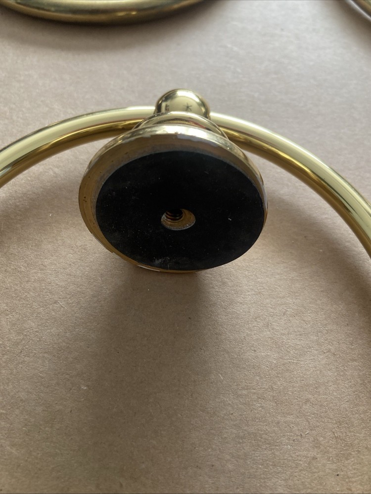 Polished Solid BRASS TOWEL RINGS 6"