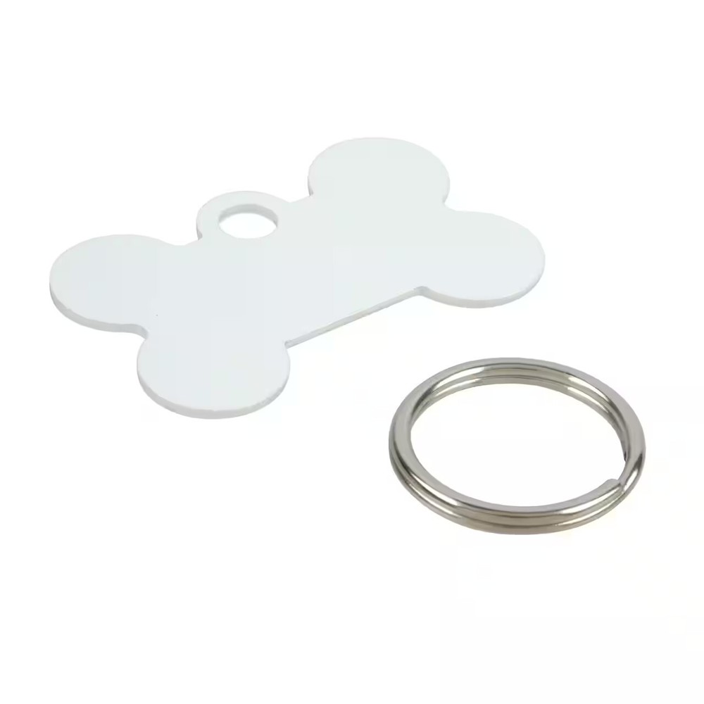 Blank Sublimation Bone Shaped Dog Tags - 4 Tags - by Make Market