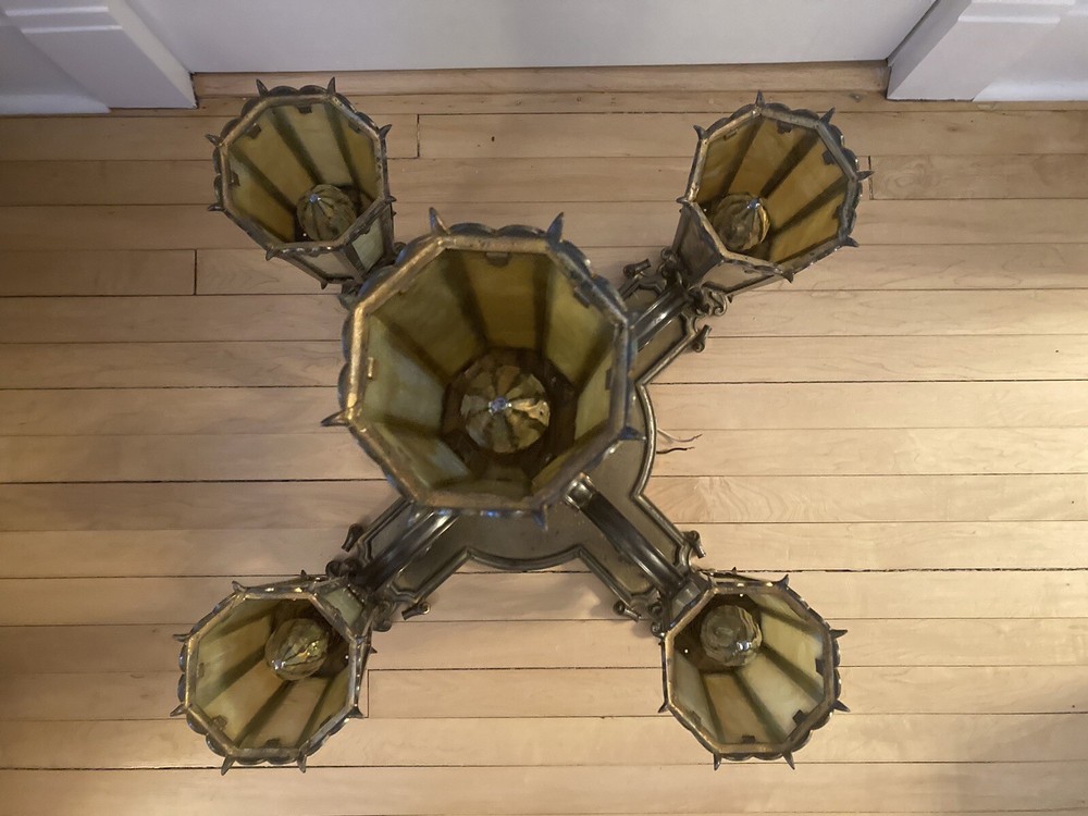 Exquisite Antique Light Fixture w/ Sconces
