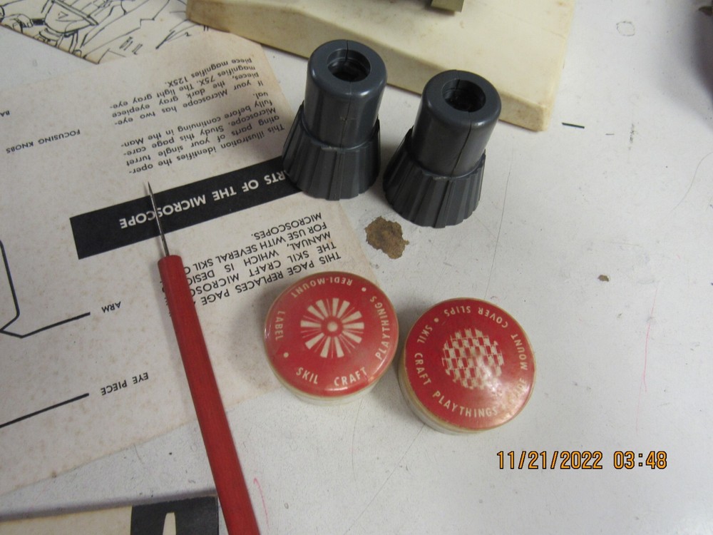 Vintage 1963 Skilcraft Microscope