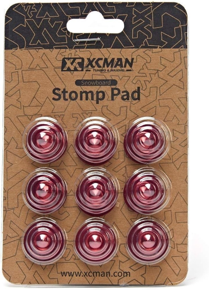 Aluminum Snowboard Stomp Pad 7.87 Inch 4 Layer Cone Studs 9 Piece Set Durable