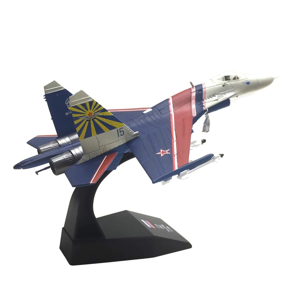 1: 100 Russian Su-27 Warrior Performance Aircraft Model Display Collection Gift