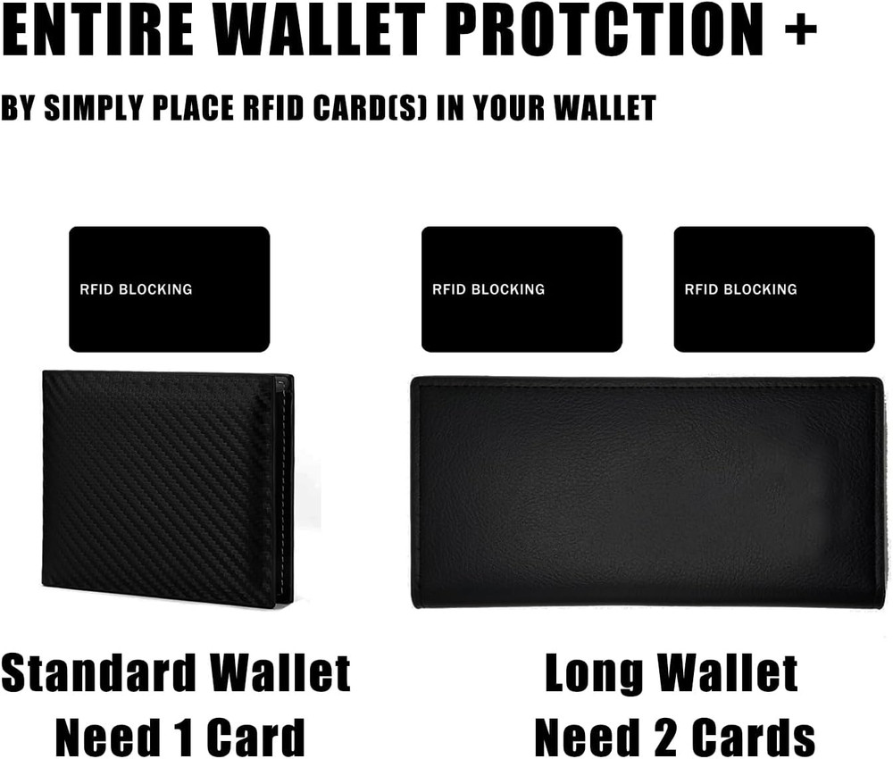 RFID Blocking Card NFC Contactless Credit ID Protector Wallet Guard 5 Pack