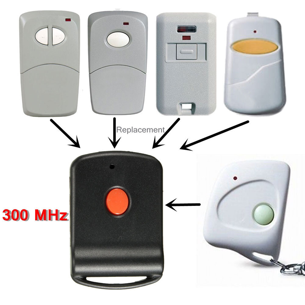 2PC Garage & Gate Door Remote Control Opener Transmitter 10 digit EZ Code 300MHz