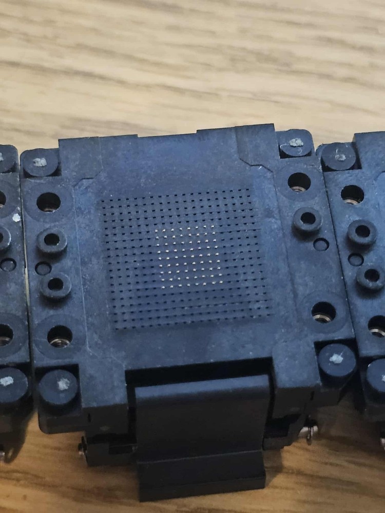 4 PLASTRONICS BGA IC Test Socket QFP CPU Burn-In Adapter Programmer 72BHMA80A01G