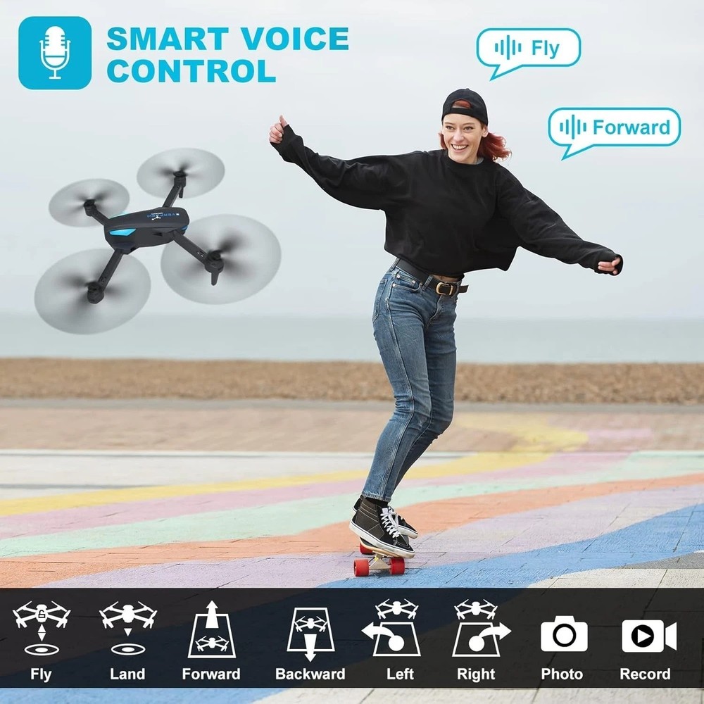 Voice Control Quadcopter with 1080P Camera, Altitude Hold