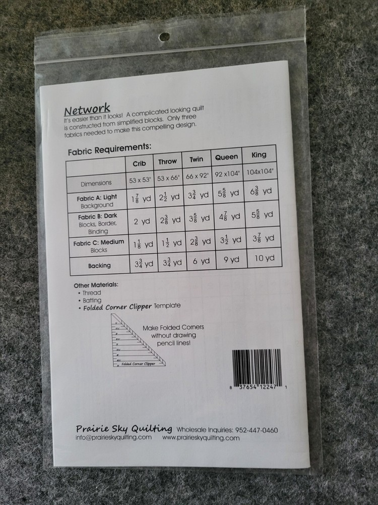 New Network Quilt Pattern by Prairie Sky Quilting