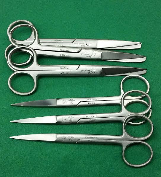 6 O.R Dressing OPERATING Scissors SHARP/SHARP & S/B 5.5" ROUND PATTERN SURGICAL
