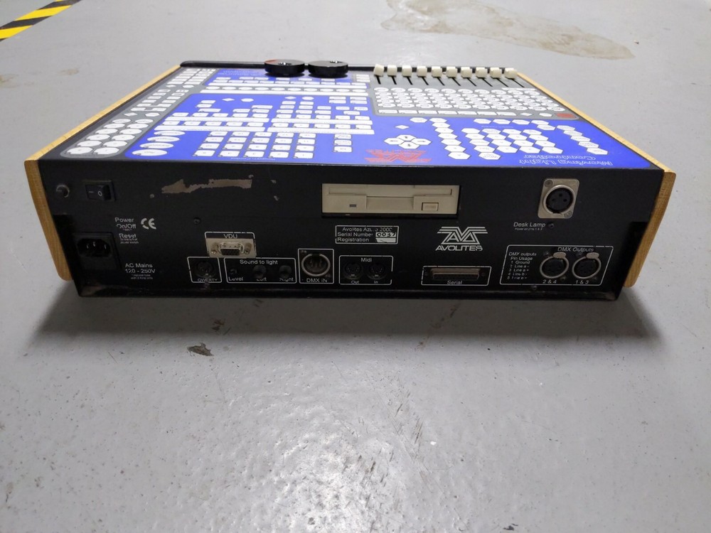 Avolites Azure 2000 4 DMX Universe Lighting Console Pearl UNTESTED