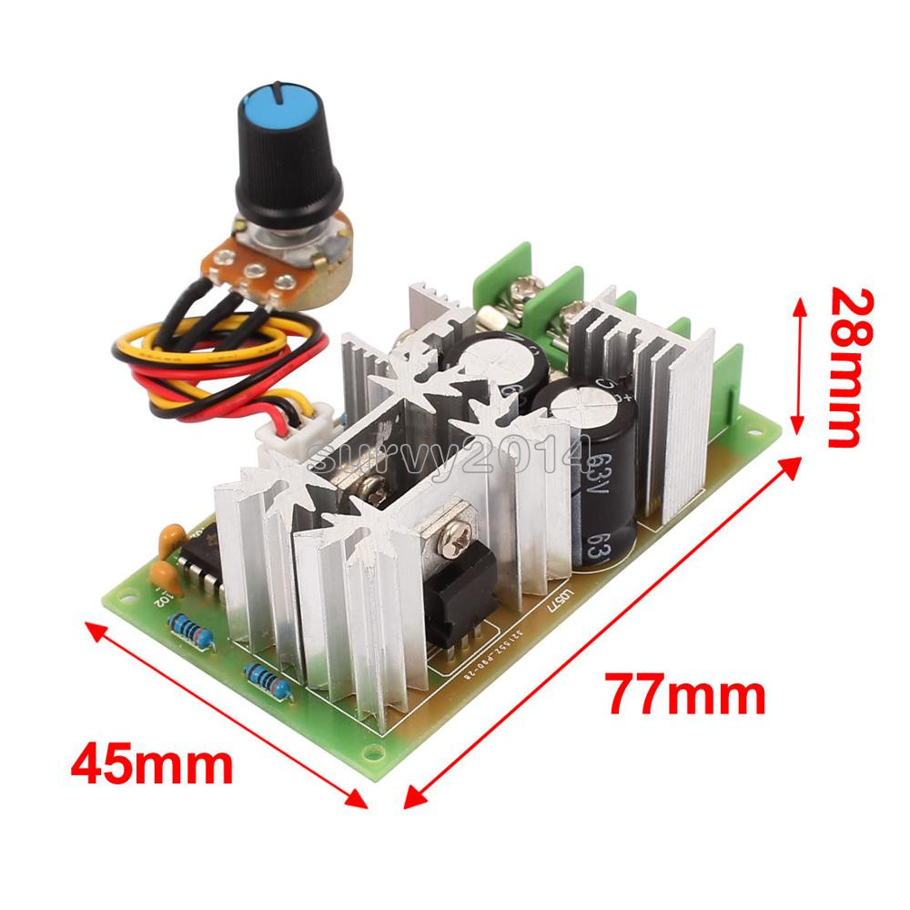 20A Universal DC10-60V PWM HHO RC Motor Speed Regulator Controller Switch