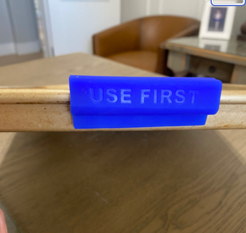 Use First Baking Clips, Blue Silicone 3", set of 4 clips