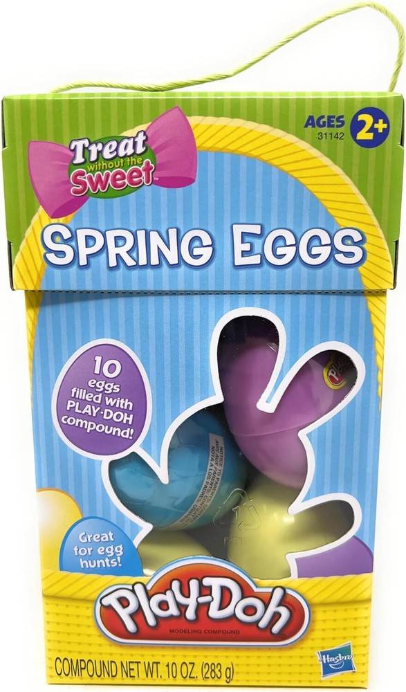*** PLAY-DOH SPRING EASTER EGGS, 10 EGGS WITH SURPRISE COLORS INSIDE - NEW ***