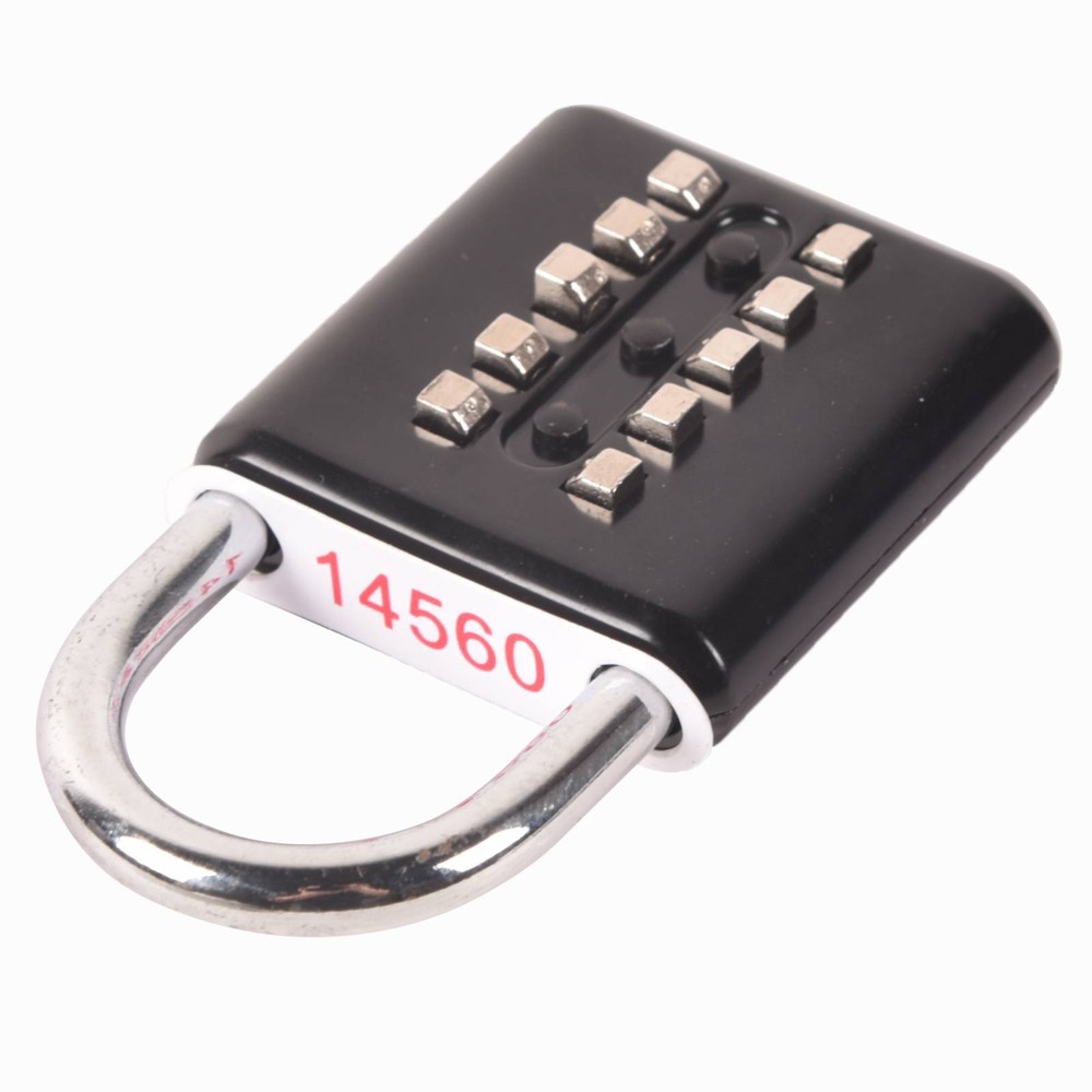 2PCS 10 Digit Combination Lock Push Button Padlock Cabinet Security Padlock