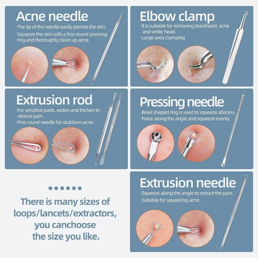 Blackhead Remover Comedone Extractor Acne Removal Kit