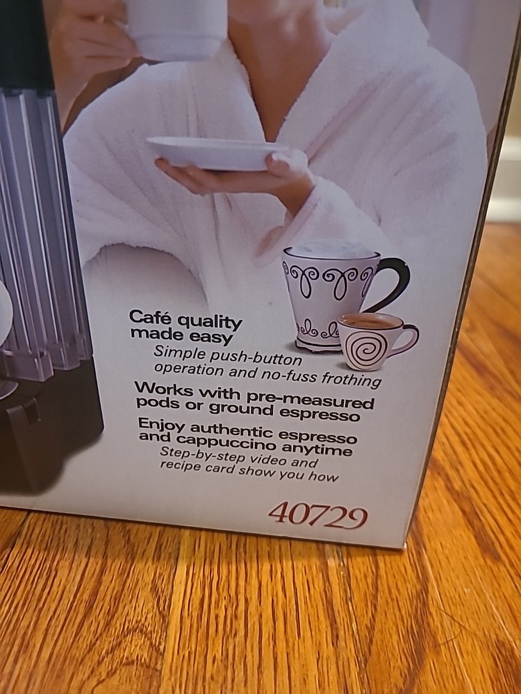 NEW Hamilton Beach Cappuccino Plus Espresso Machine - Model 40729