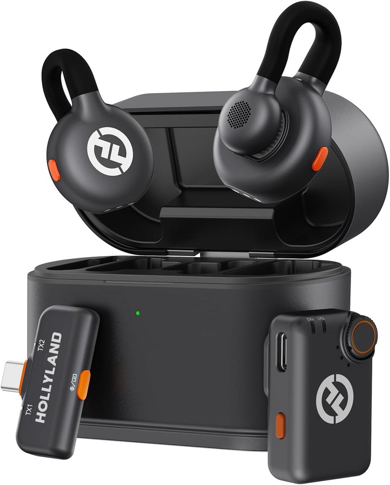 Hollyland LARK M2S Mini Combo Dual Wireless Microphone Bundle