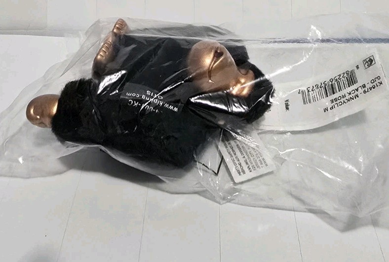KIPLING Monkey Clip Black Rose Gold OTIS NWT