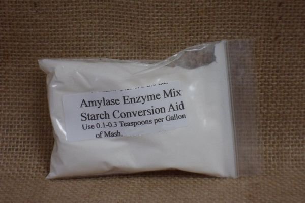 30g AMYLASE ENZYME turns starch to fermentable sugars in grain mash -moonshine