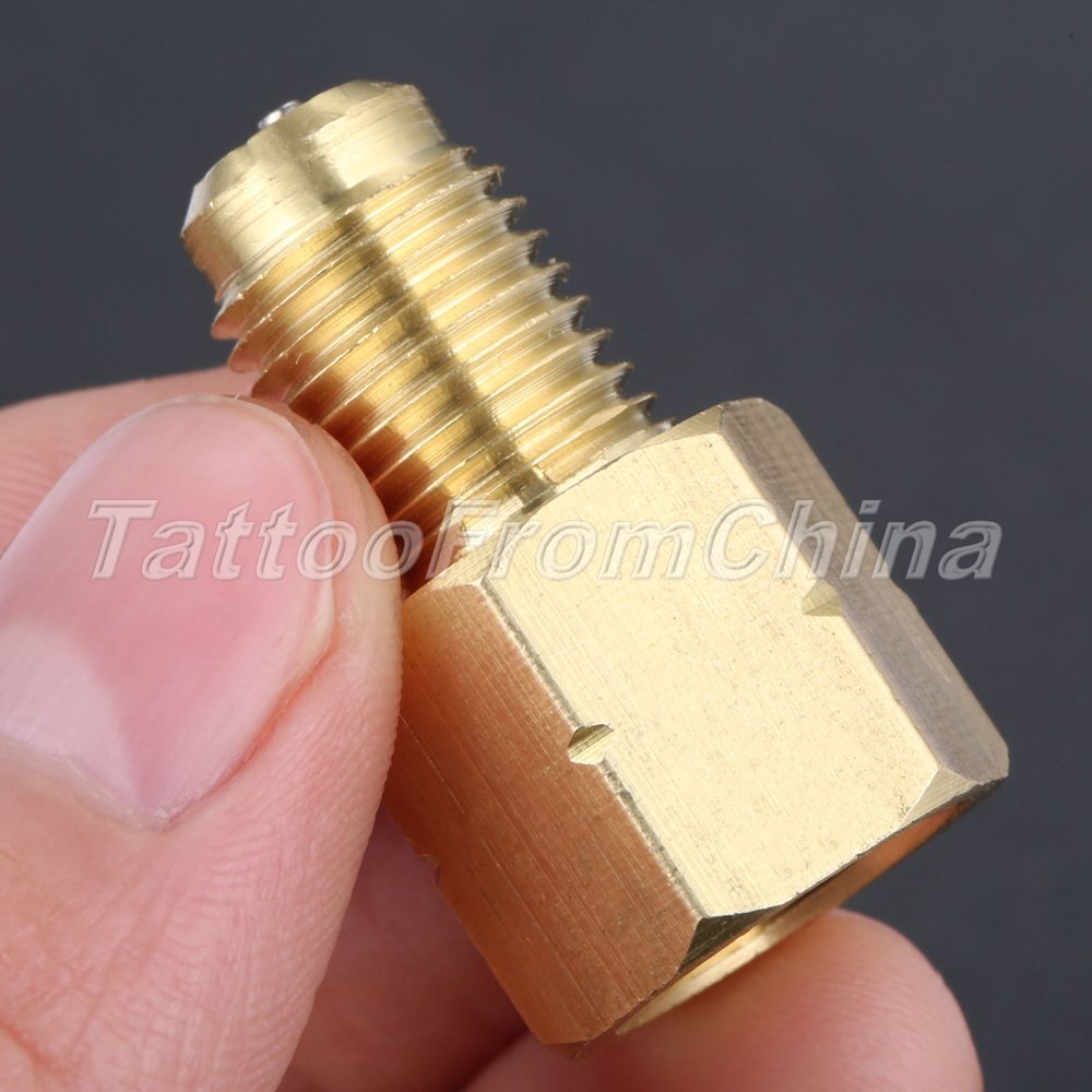 Solid Brass c/w Removable Valves Core R1234YF Vacuum Pump Adapter 1/2 ACME