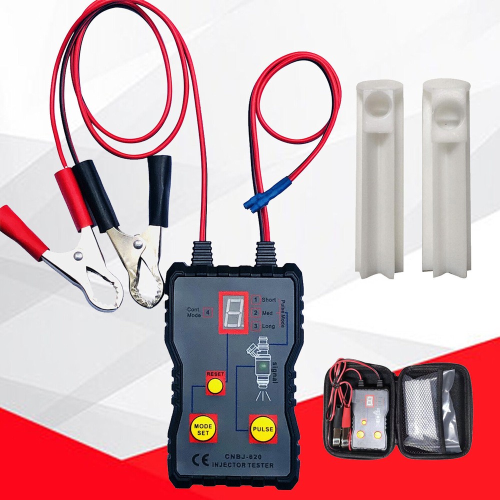 12V Car Fuel Injector Tester 4 Pulse Modes Car Injector Cleaner Controller Tool