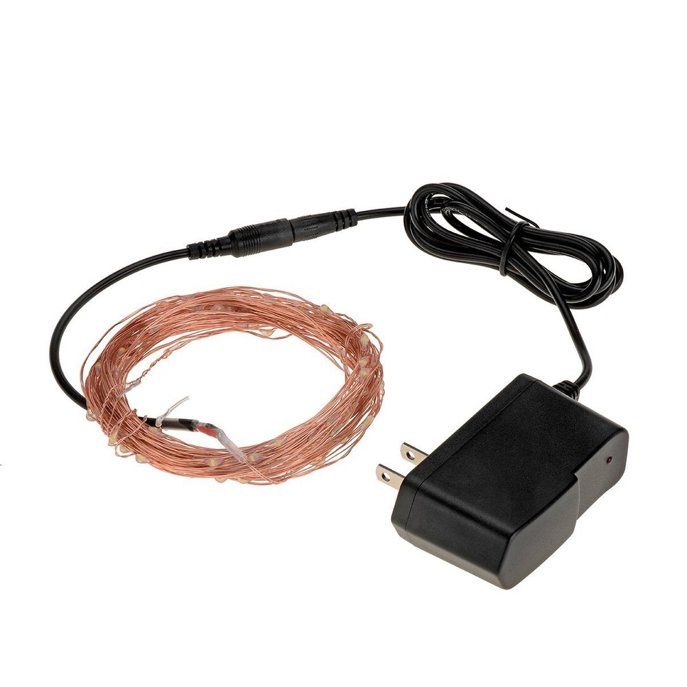 2 Pack Fairy LED Copper Wire String Lights Warm White 66ft 200 LED with Remote