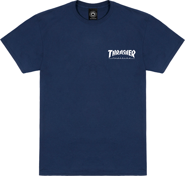 Thrasher Little Thrasher T-Shirt - Size: MEDIUM Navy
