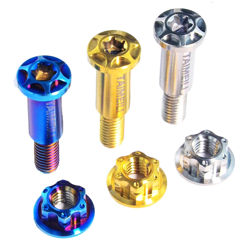 1x set Titanium Motorcycle Brake lever screw bolt with nut