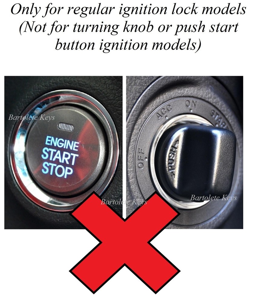 Replacement Transponder Car Key Blank Fits 2013 2014 2015 Chevrolet Spark *