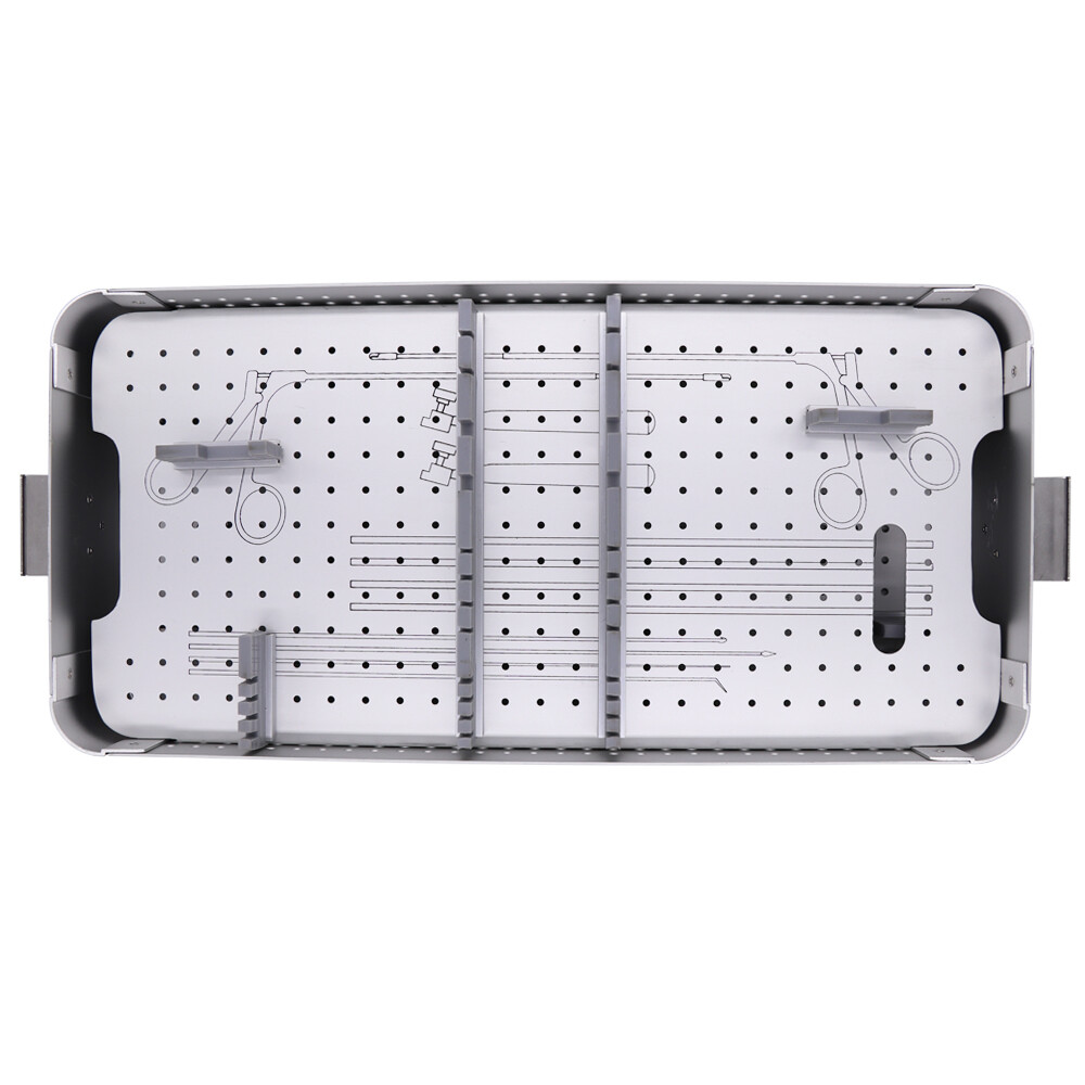 aluminium alloy sterilization tray case Box Support Laryngoscope Instrument case