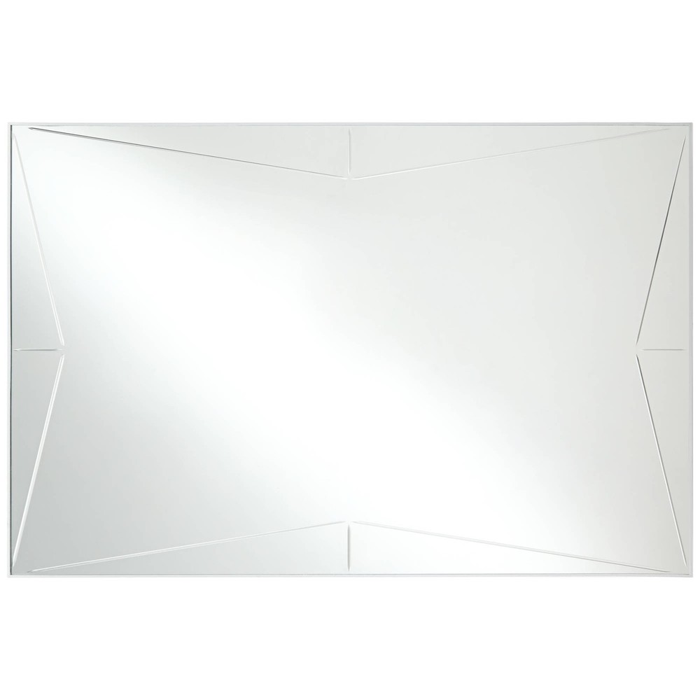 Relevei Silver 26" x 39" Rectangular Wall Mirrors Set of 2