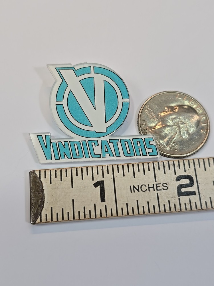Rick & Morty Hard Plastic Lapel Pin Vindicators Cartoon Character