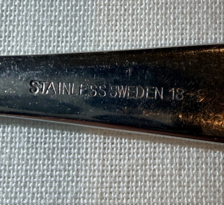 Gustav Stainless Flatware BIRGIT Pattern Dinner Fork Sweden 7.75" EUC Free Ship