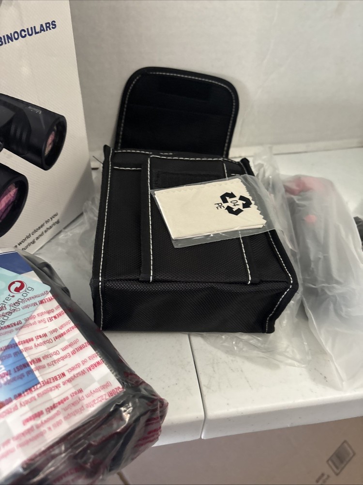 Adasion Black 12x42 Powerful High Definition Binoculars With Carrying Case