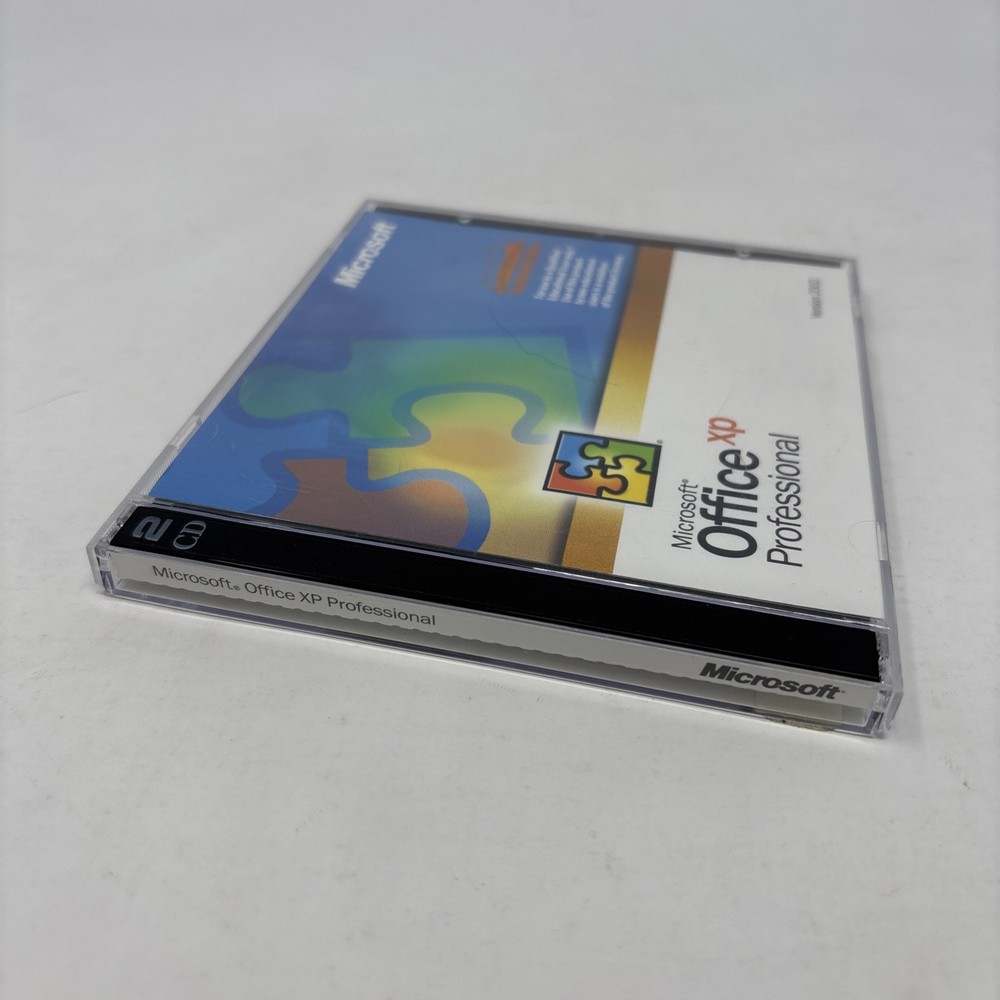 Microsoft Office XP Professional, Version 2002, 2 Discs Vintage Software