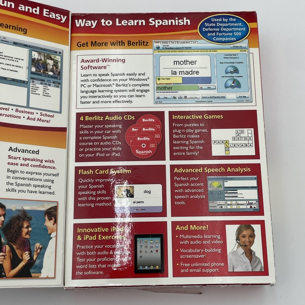 Berlitz Spanish Premier Learning Software For Mac, Windows XP, Vista, And 7