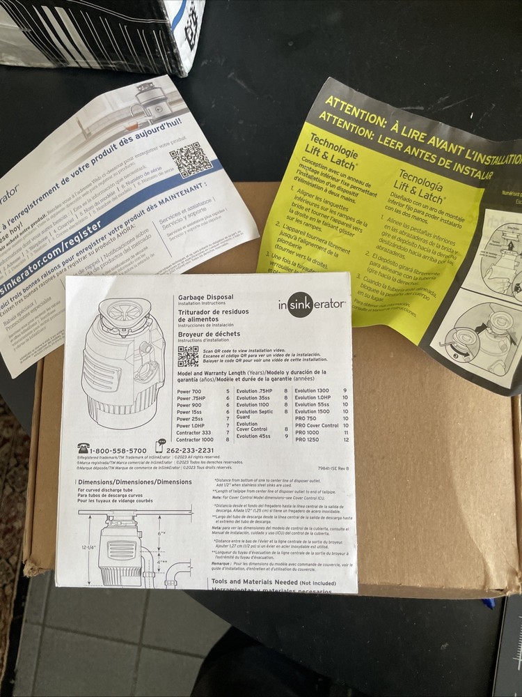 InSinkErator Evolution Pro 3/4 hp Cont. Feed Sound Seal Garbage Disposal