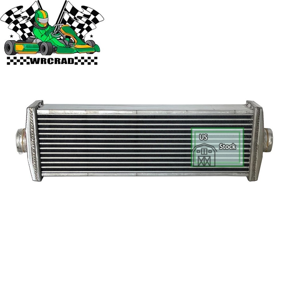 Universal Full Aluminum Performance Intercooler Fit J-Line Silver 2-Rows