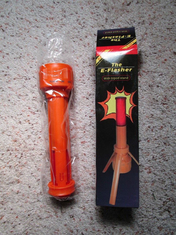 2 new The E-Flasher Flashlight with Tripod Stand - use as a HALLOWEEN flashlight