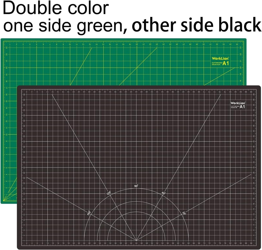 Versatile 24x36 Double-Sided Cutting Mat - Self-Healing for Precise Crafting