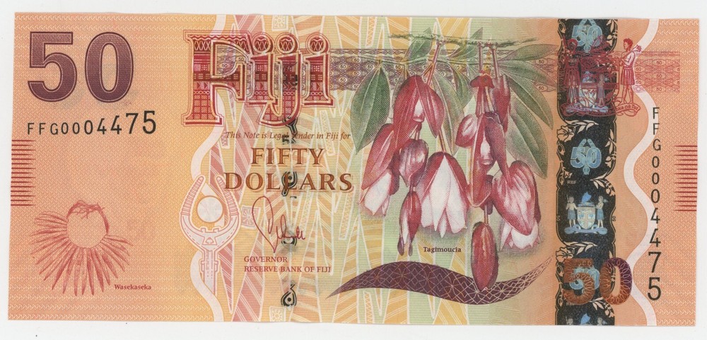 Fiji 50 Dollars ND 2012 Pick 118 UNC Uncirculated Banknote
