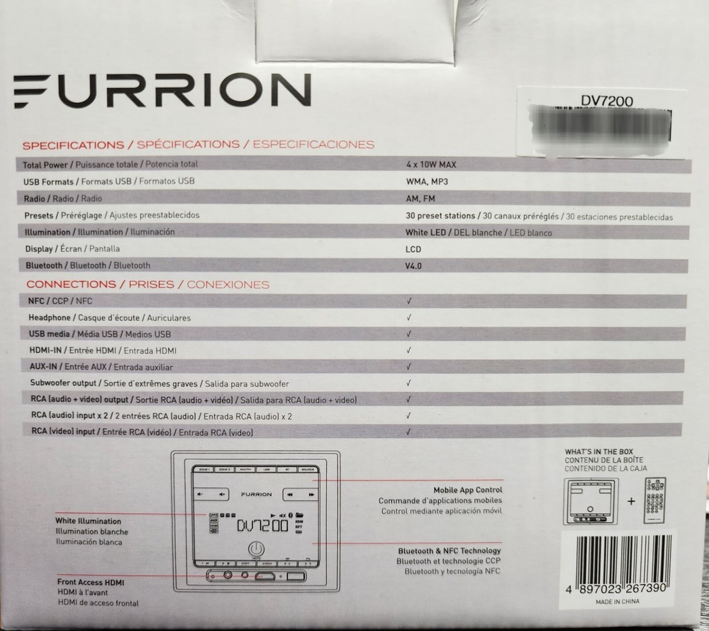 Furrion DV7200 Entertainment System, Bluetooth & Mobile App Control