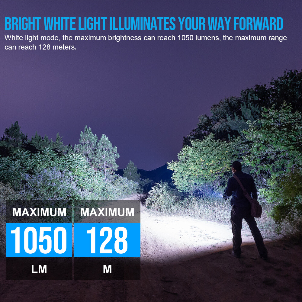 Trustfire MINI X3 EDC Flashlight , White , Floodlight , Infrared , Green Pointer