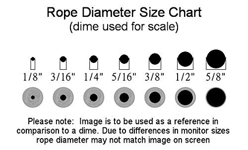 3/8 Inch Black Dacron Polyester Rope 250 Foot Spool | Solid Braid Industrial Gra